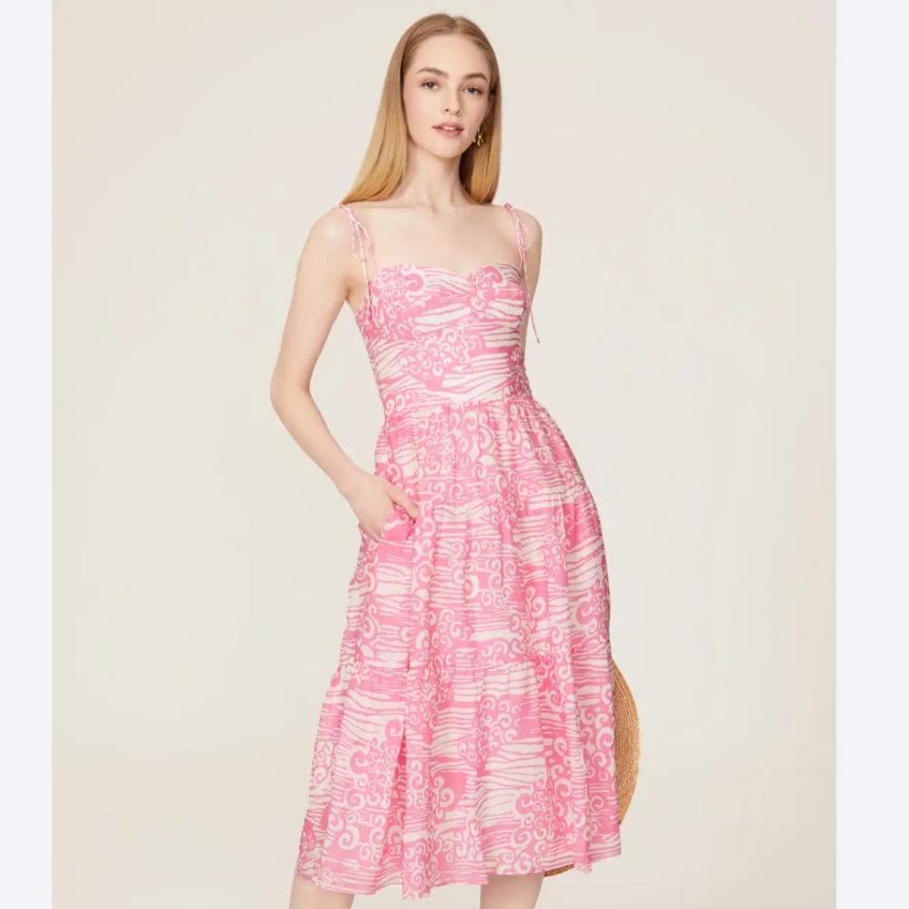 Amanda Uprichard Tula Midi Dress Size S